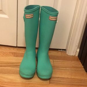 Tiffany Blue Hunter Rain Boots ☔️